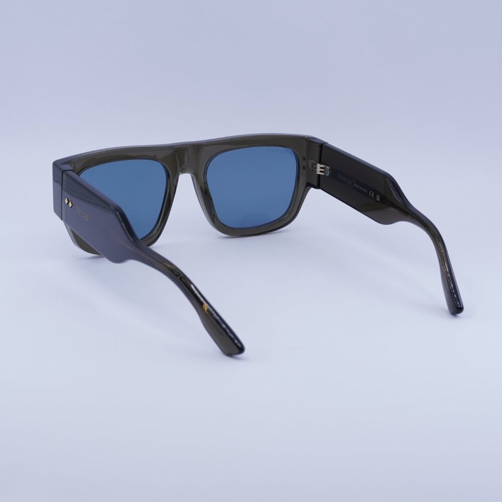 🕶️ New Gucci GG1262S 003 Sunglasses - Grey Frame, Blue Lenses - Picture 7 of 12